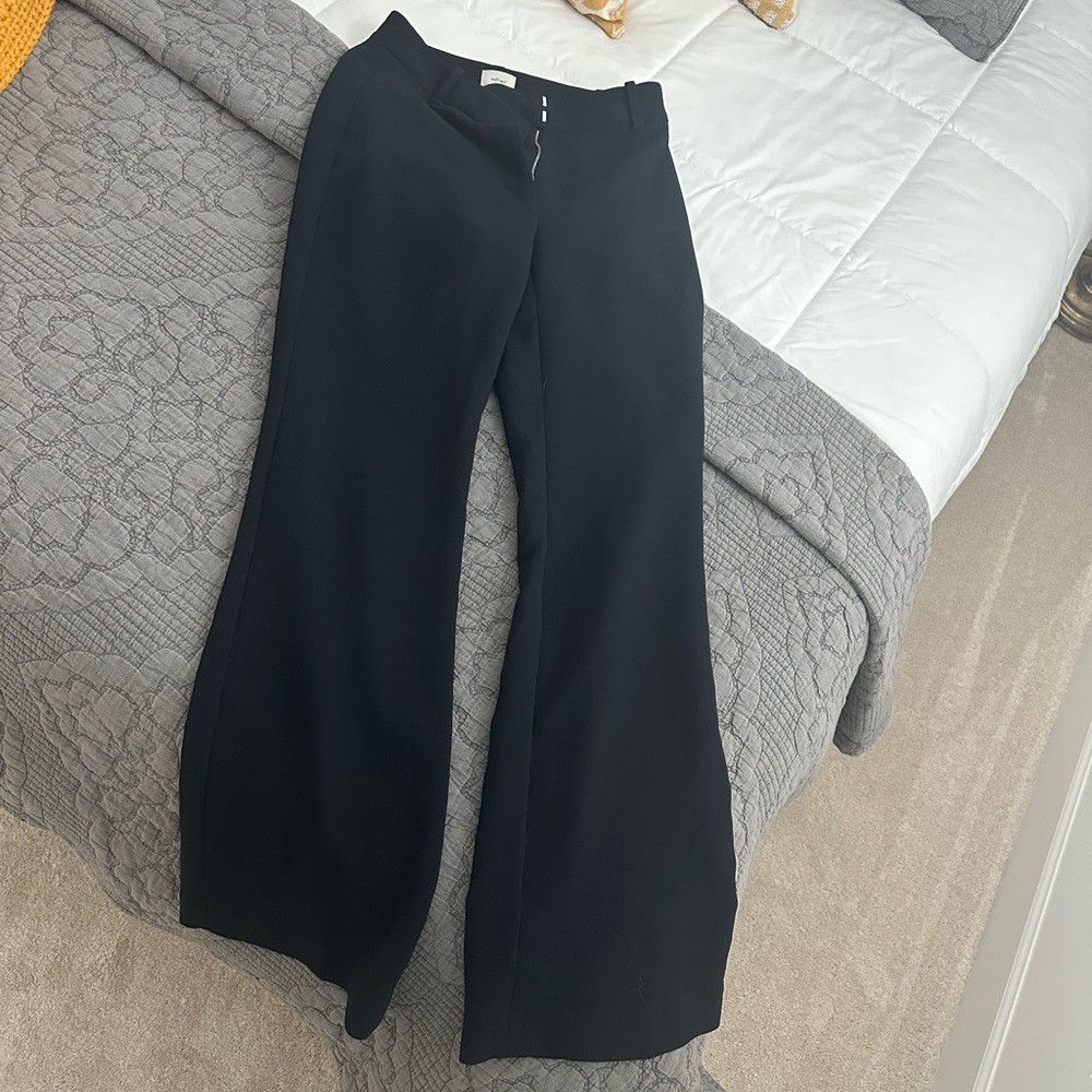 Aritzia Black Wide Leg Pants Versatile High Waist